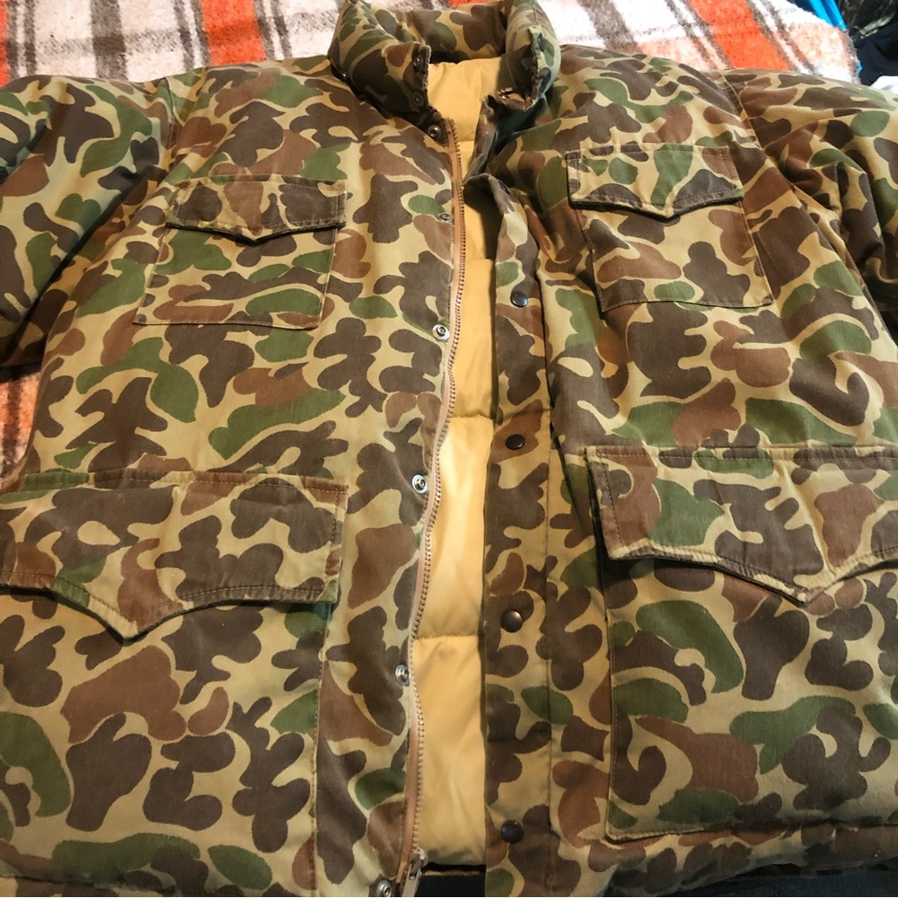 Vintage 1970s Woolrich Goose Down Puffer Coat
